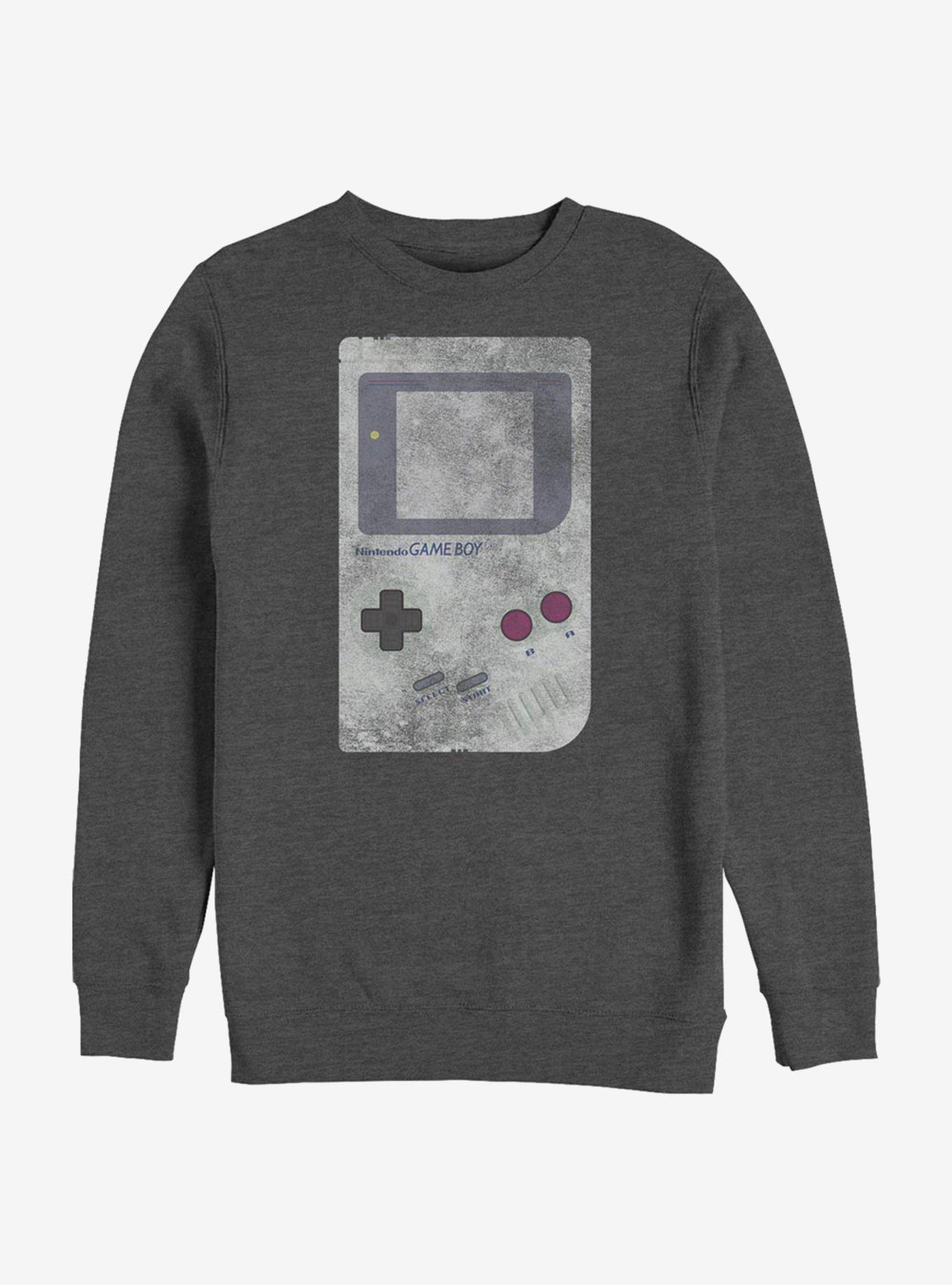 Nintendo Game Boy Crew Sweatshirt, CHAR HTR, hi-res