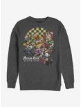 Super Mario Checkered Kart Crew Sweatshirt, CHAR HTR, hi-res