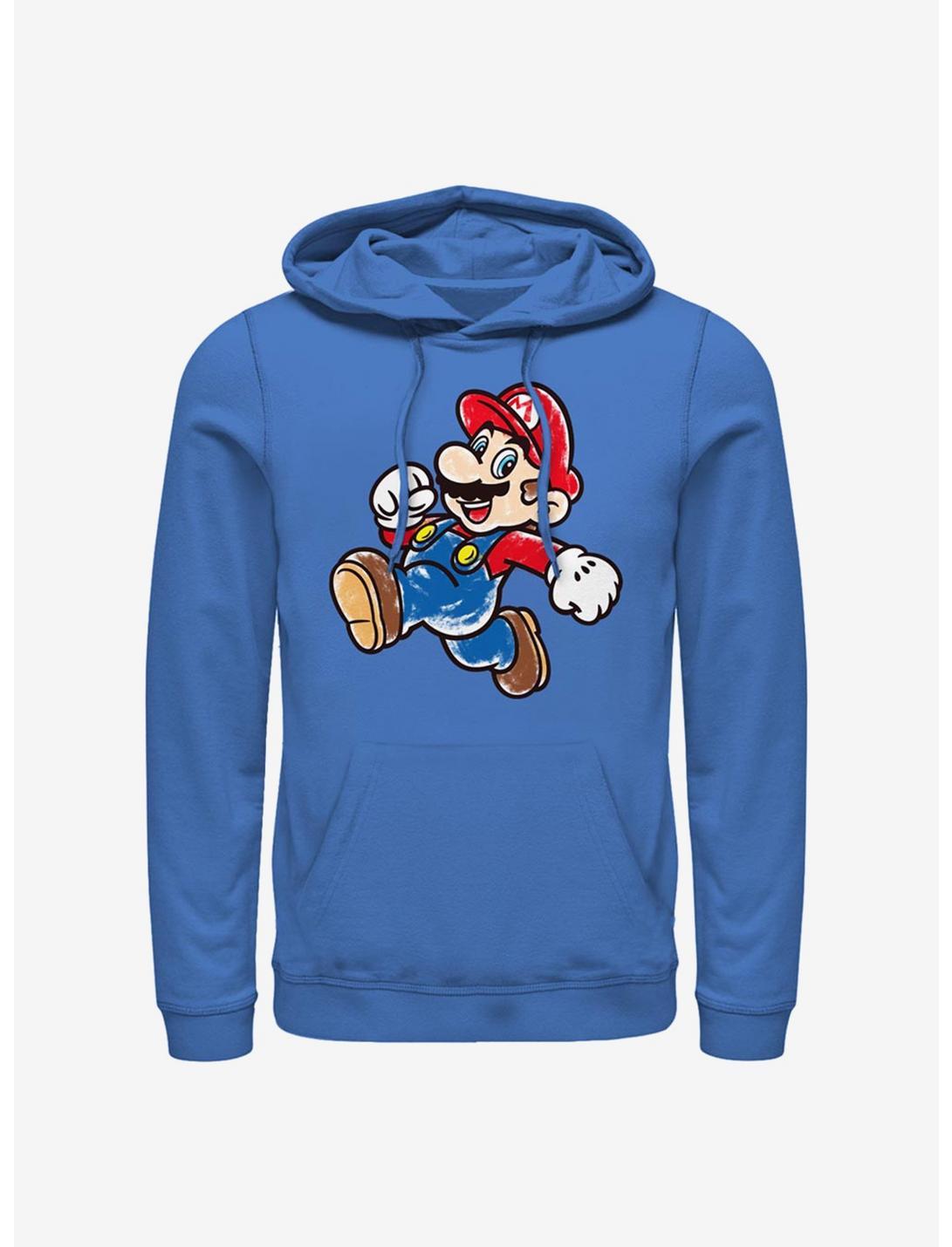 Super Mario Artsy Mario Hoodie, ROYAL, hi-res