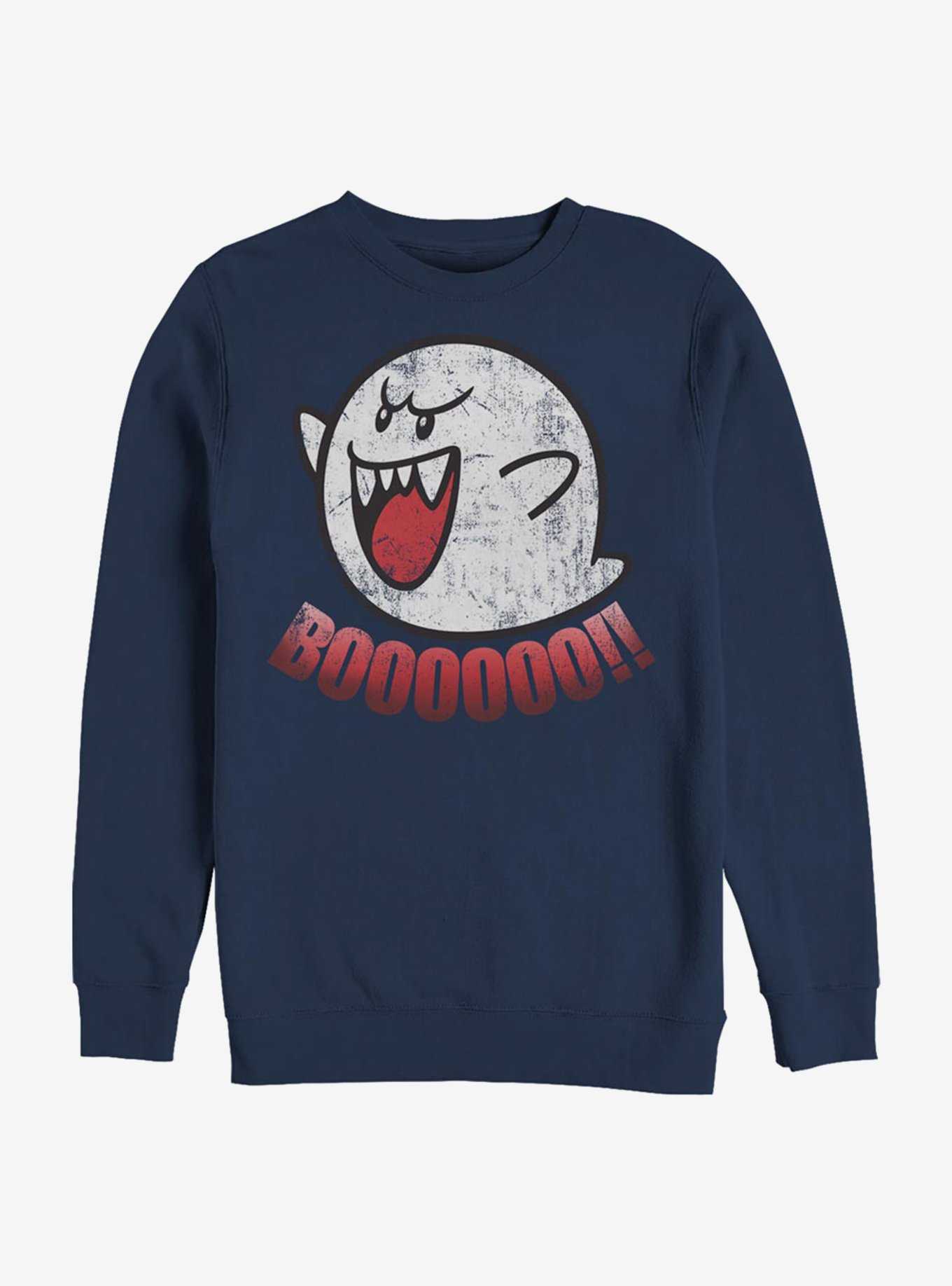 Super Mario Boo Ghost Crew Sweatshirt, , hi-res