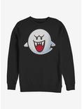 Super Mario Boo Face Crew Sweatshirt, BLACK, hi-res