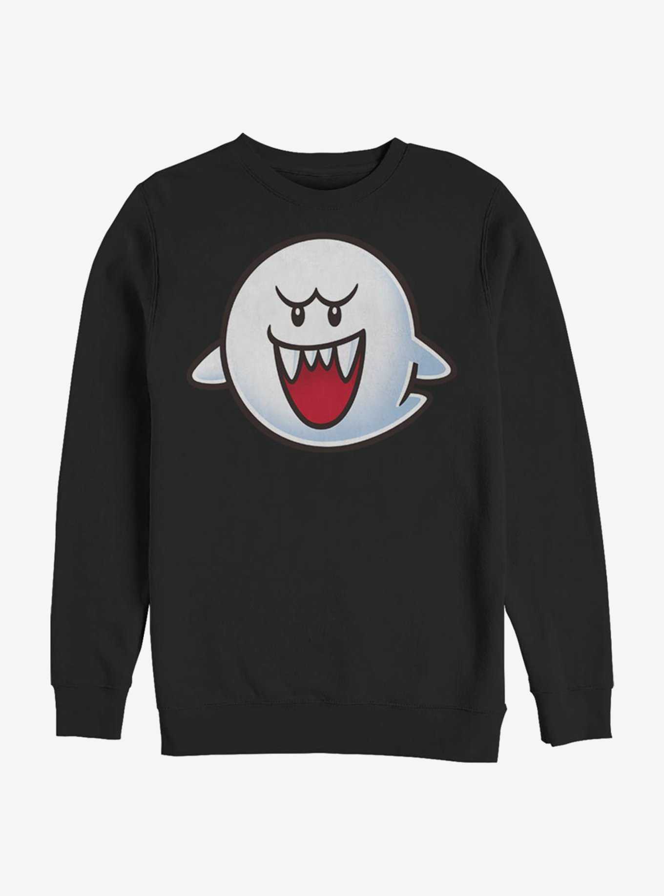 Super Mario Boo Face Crew Sweatshirt, , hi-res
