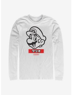 Super Mario M Print Long-Sleeve T-Shirt, , hi-res