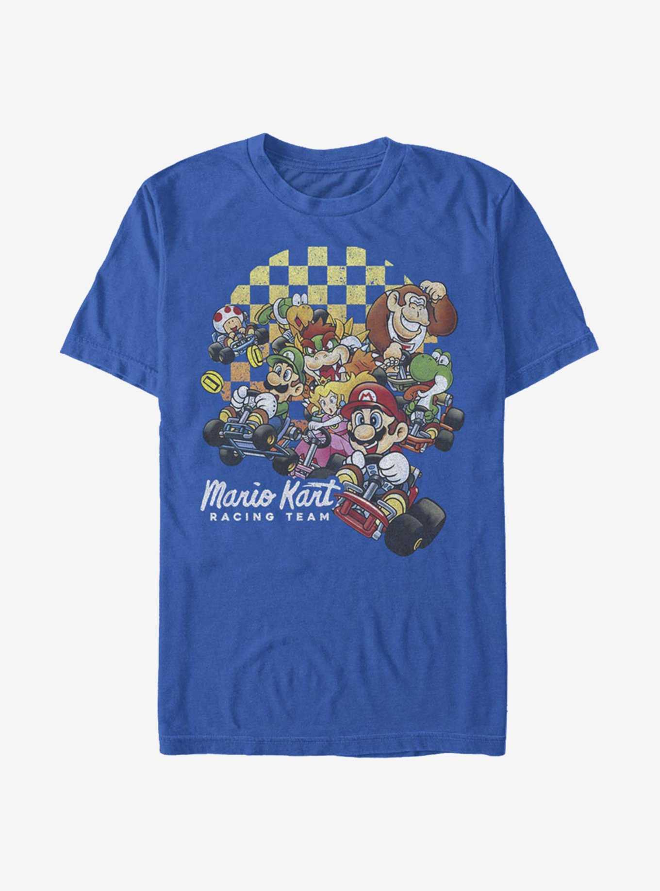 Super Mario Checkered Kart T-Shirt, , hi-res