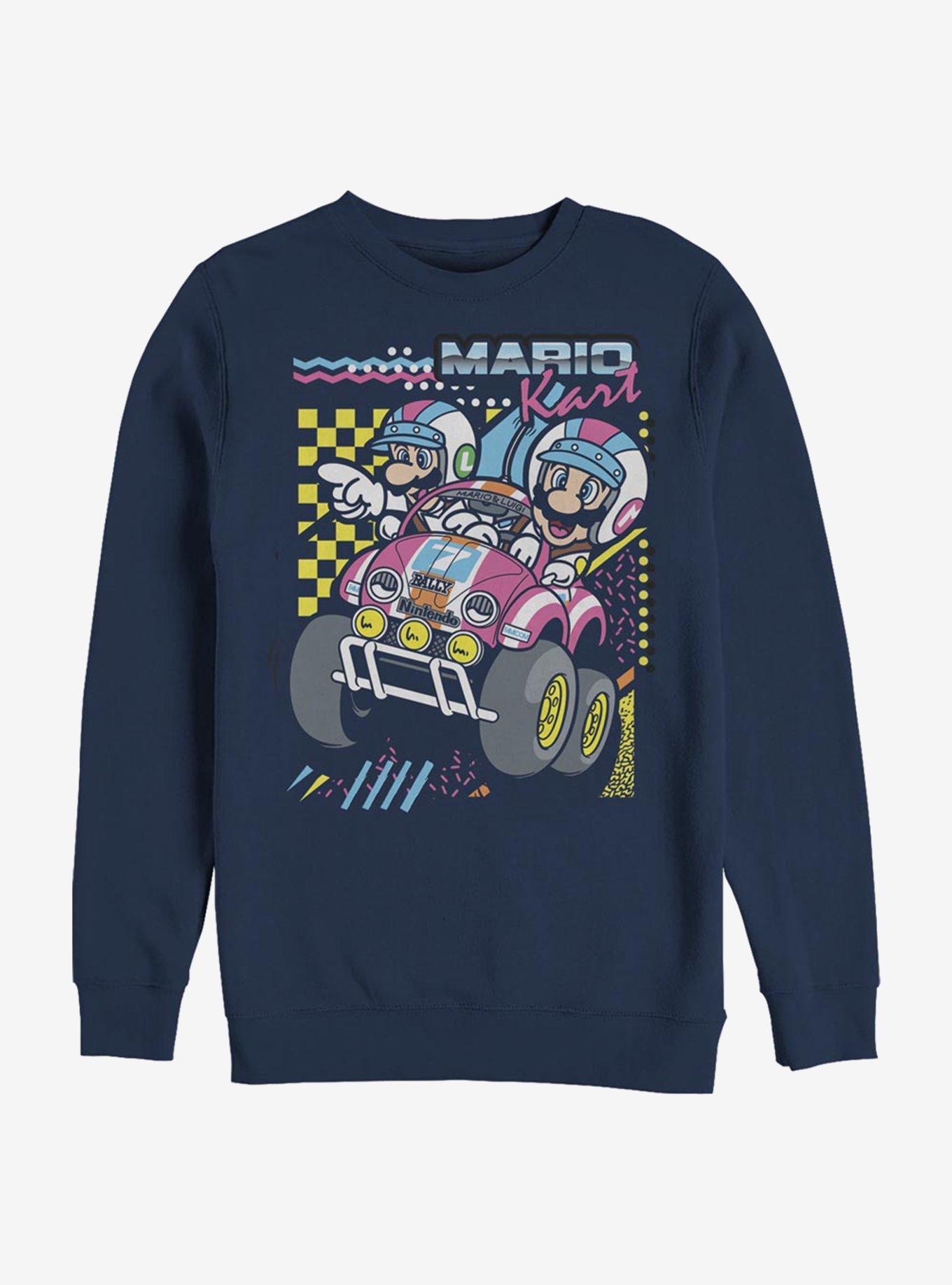 Super Mario Kart Dart Crew Sweatshirt, NAVY, hi-res