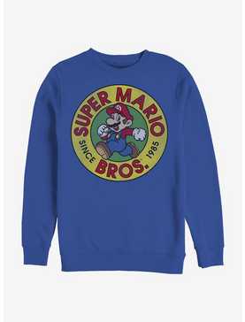 Super Mario Side Run Mario Crew Sweatshirt, , hi-res