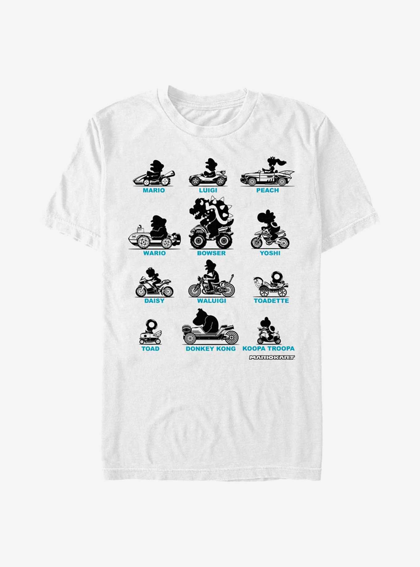 Super Mario Kart Sihouettes T-Shirt, , hi-res