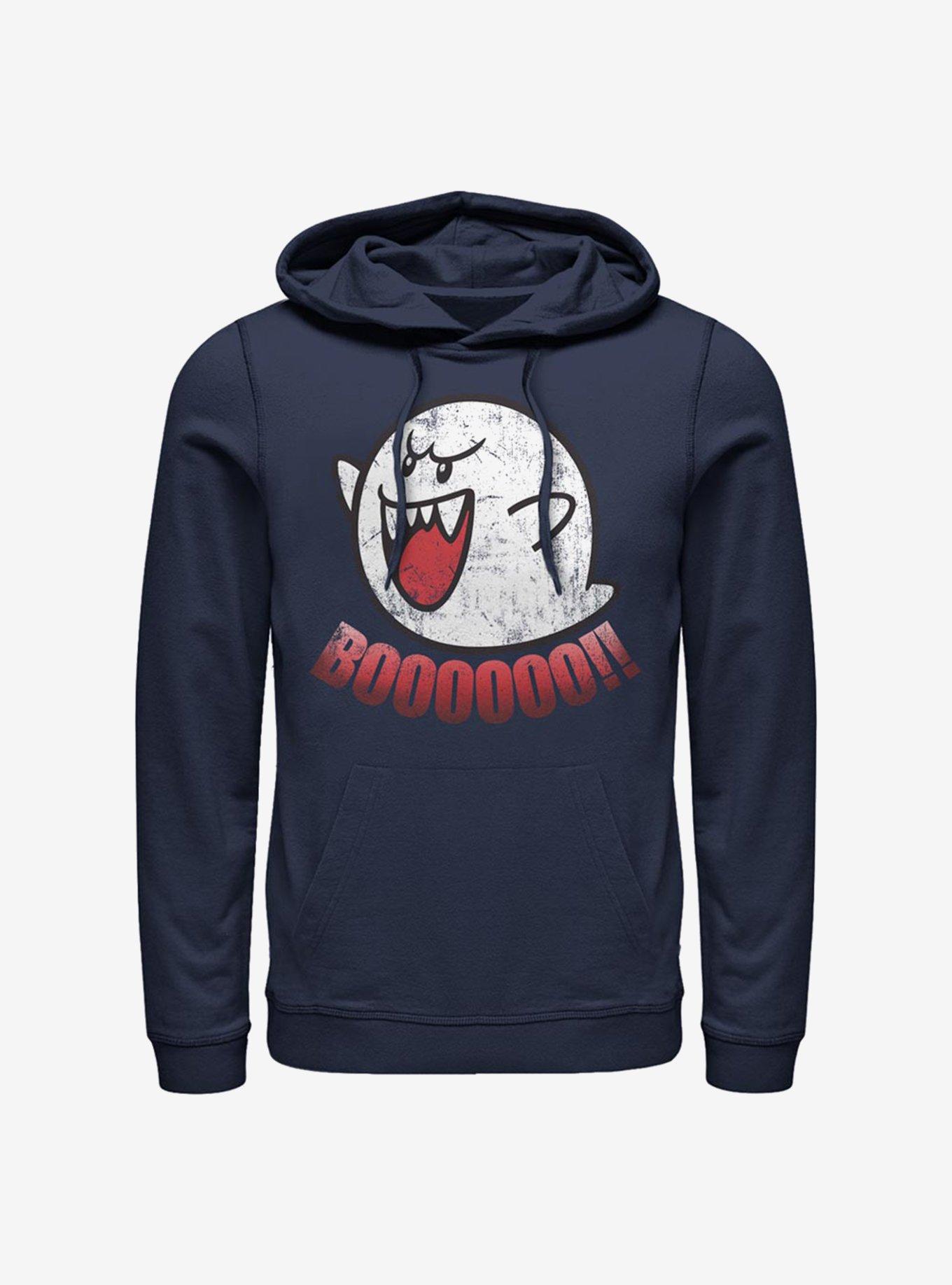 Super Mario Boo Ghost Hoodie, NAVY, hi-res