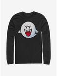 Super Mario Boo Face Long-Sleeve T-Shirt, BLACK, hi-res