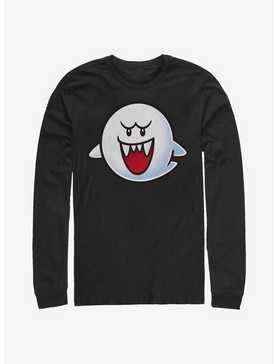 Super Mario Boo Face Long-Sleeve T-Shirt, , hi-res