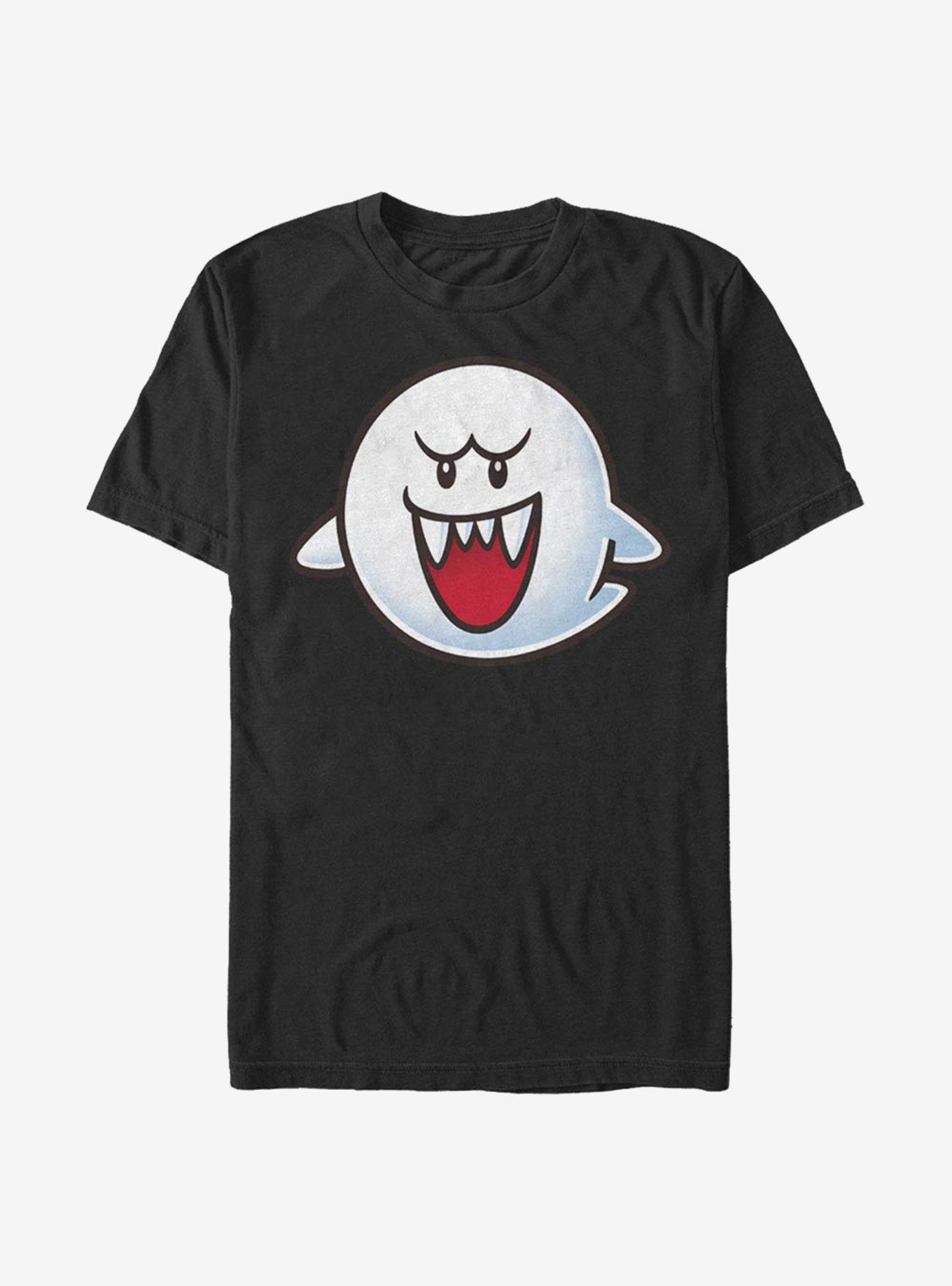 Super Mario Boo Face T-Shirt, BLACK, hi-res
