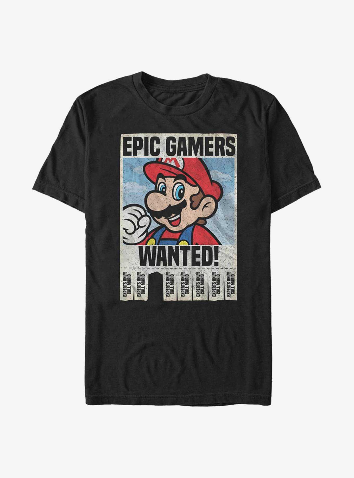 Super Mario Epic Gamers Wanted T-Shirt, , hi-res