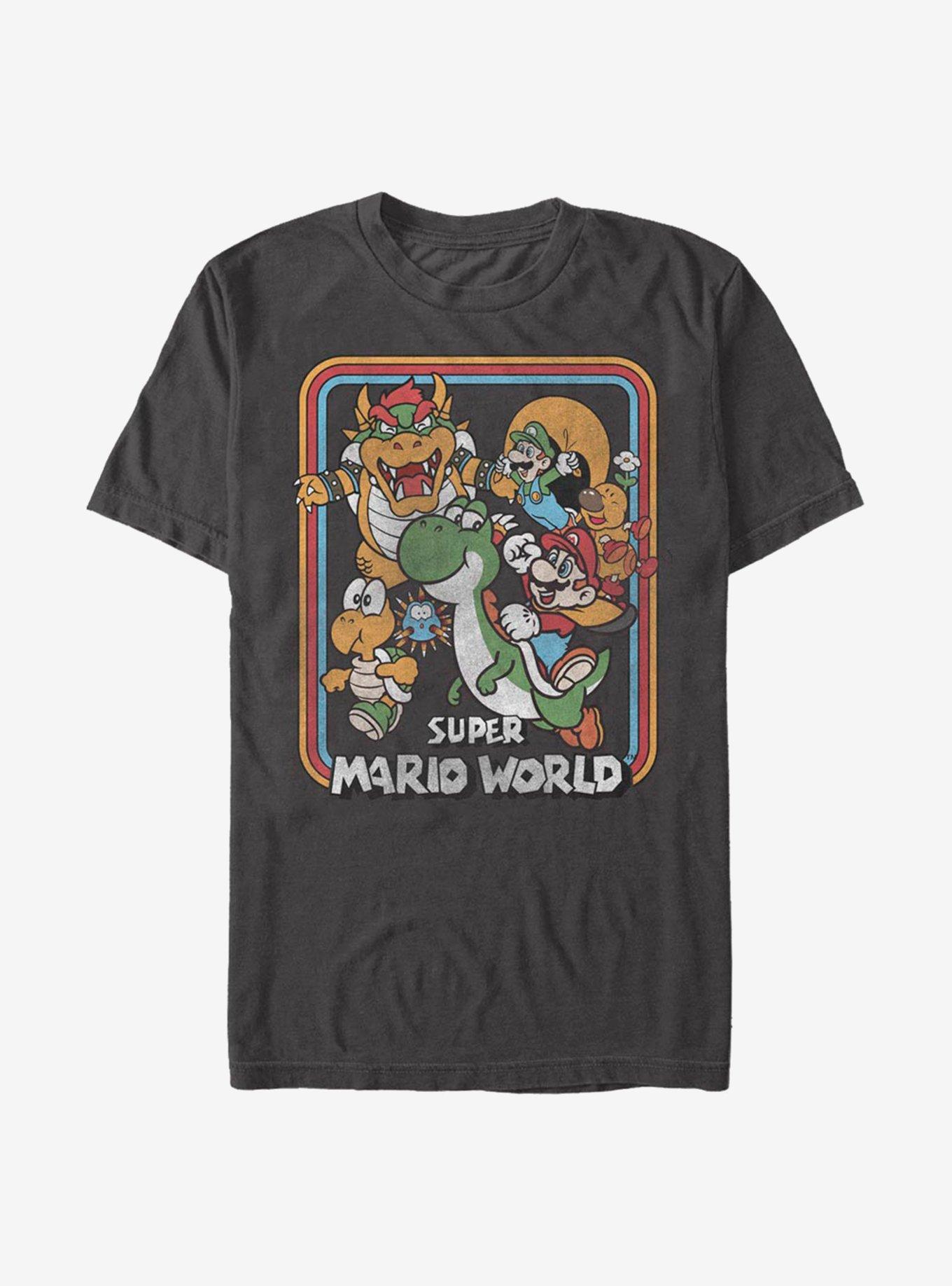 Nintendo Super Mario World Magic Ride T-Shirt, CHARCOAL, hi-res
