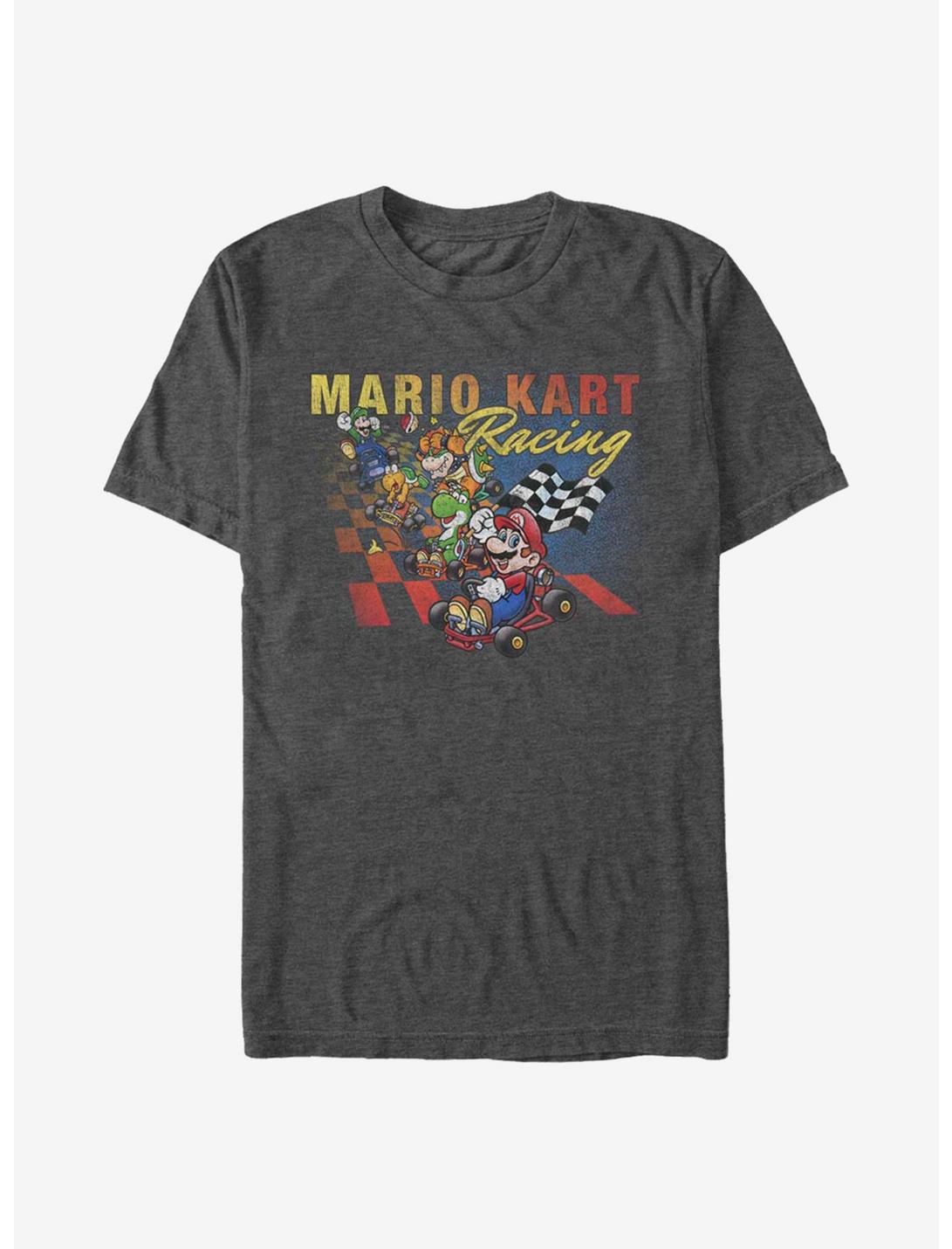 Super Mario Kart Racing T-Shirt, CHAR HTR, hi-res