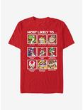 Nintendo Super Mario Most Likely To T-Shirt, RED, hi-res