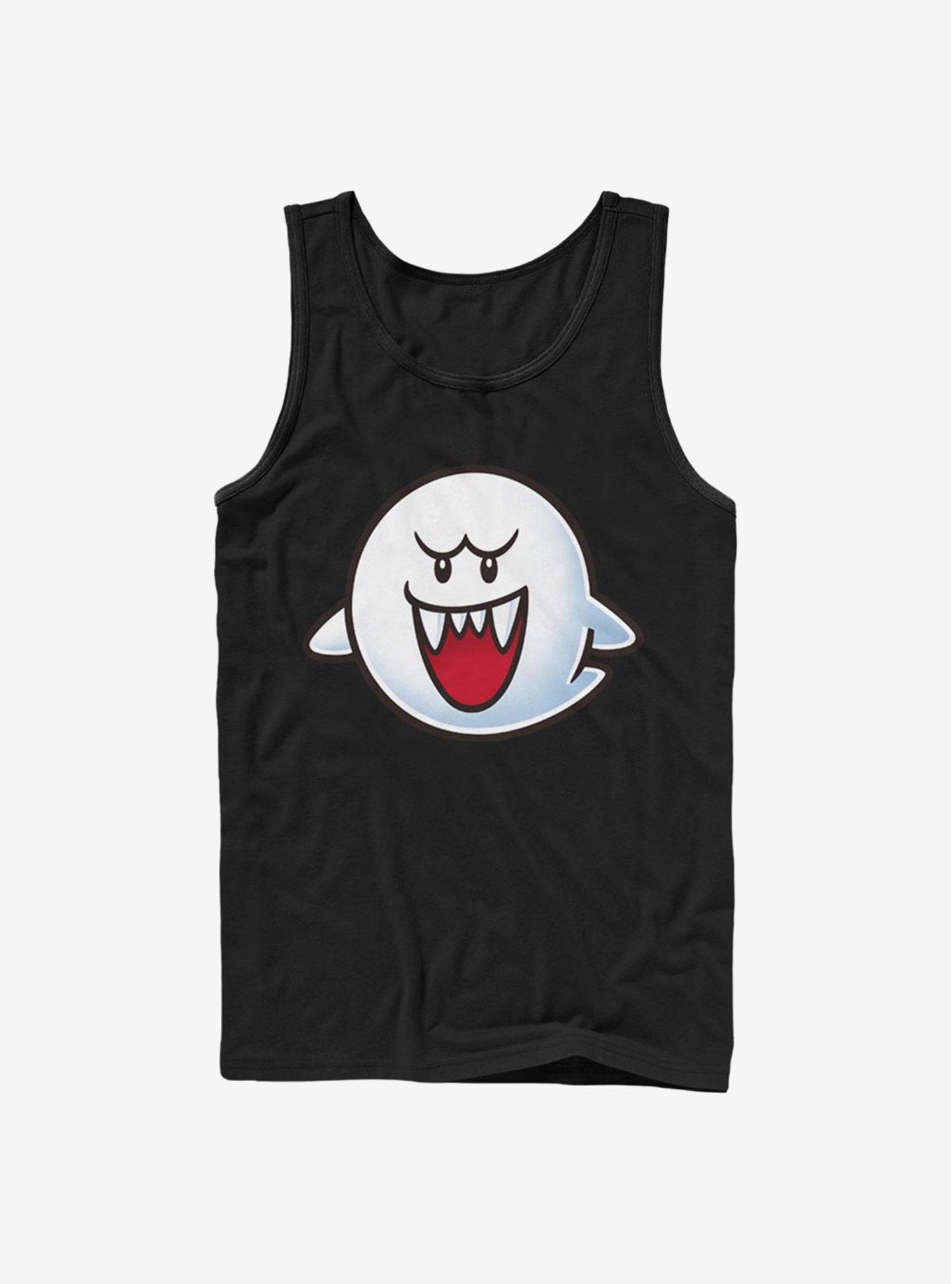 Super Mario Boo Face Tank, BLACK, hi-res