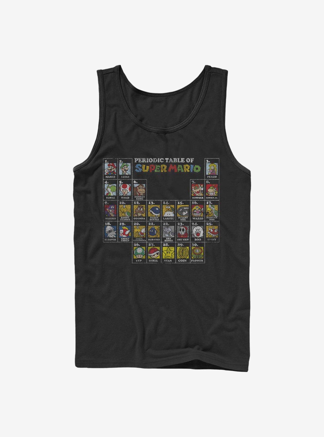 Super Mario Mushroom Table Tank, BLACK, hi-res