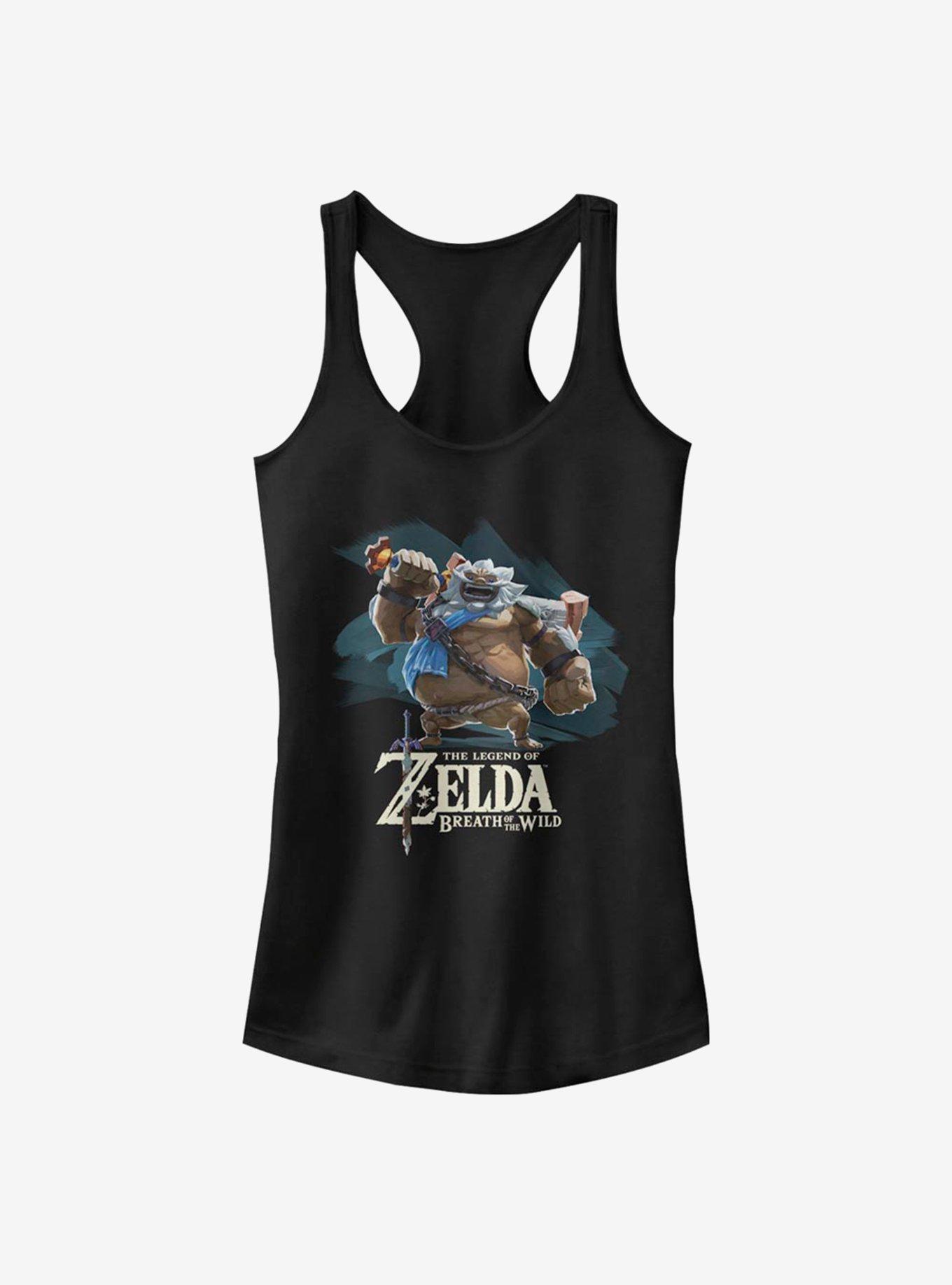 The Legend Of Zelda Goron Paint Girls Tank, BLACK, hi-res