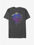 The Legend Of Zelda Hylian Shield T-Shirt, CHAR HTR, hi-res