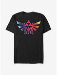 The Legend Of Zelda Rainbow Hyrule T-Shirt, BLACK, hi-res