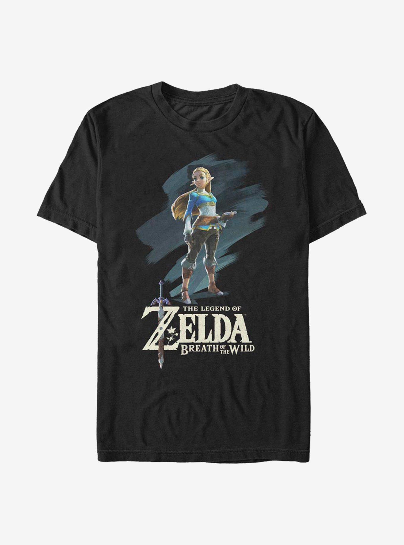 The Legend Of Zelda Paint T-Shirt, BLACK, hi-res