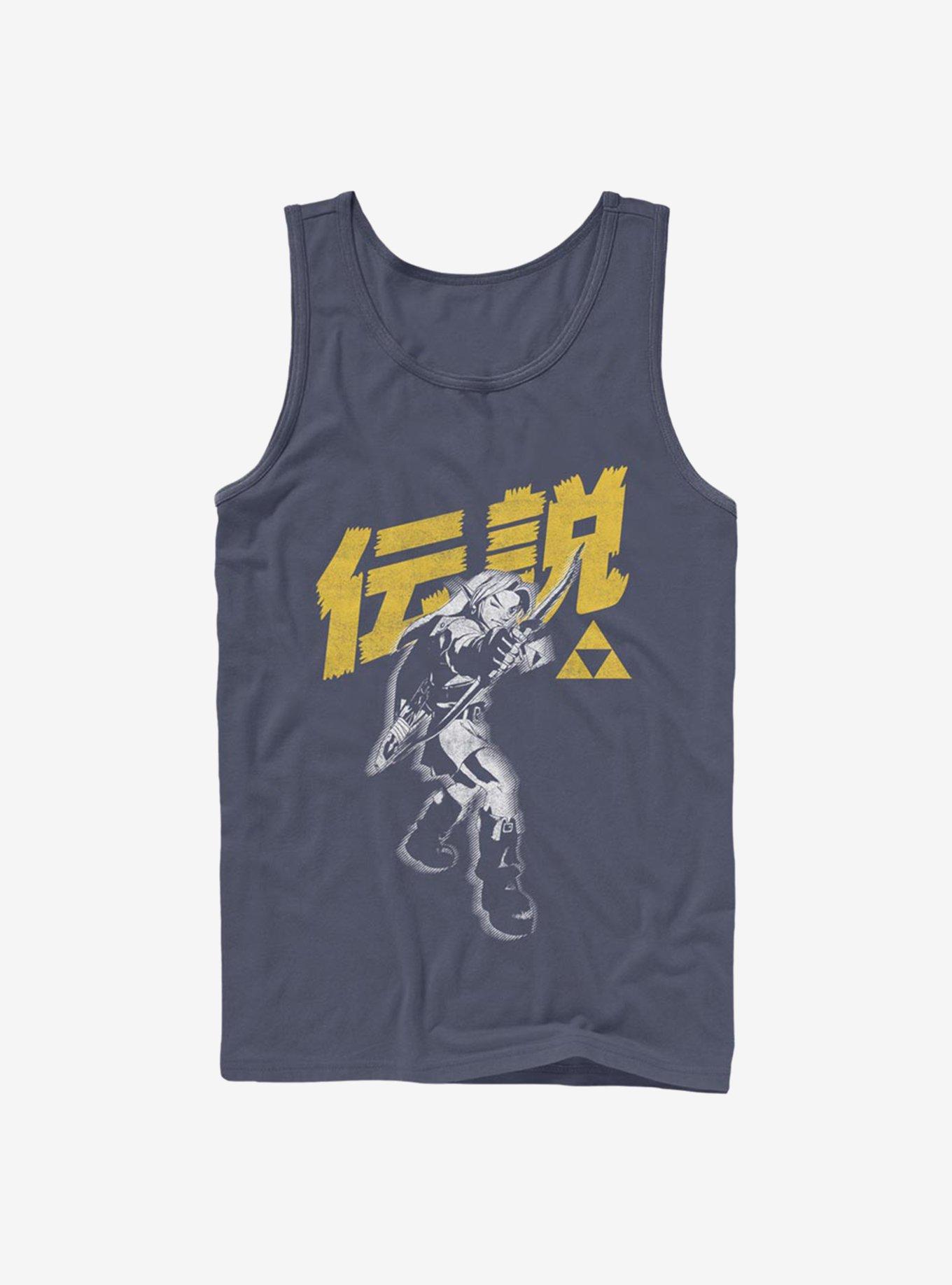 The Legend Of Zelda Bow Legend Tank, NAVY, hi-res