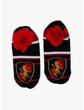 Harry Potter Hogwarts Castle Badge Cozy Slippers Slipper Socks 2 Sizes