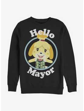 Animal Crossing Hello Mayor Crew Sweatshirt, , hi-res