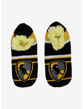 Harry Potter Hogwarts Castle Badge Cozy Slippers Slipper Socks 2 Sizes