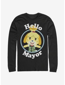 Plus Size Animal Crossing Hello Mayor Long-Sleeve T-Shirt, , hi-res