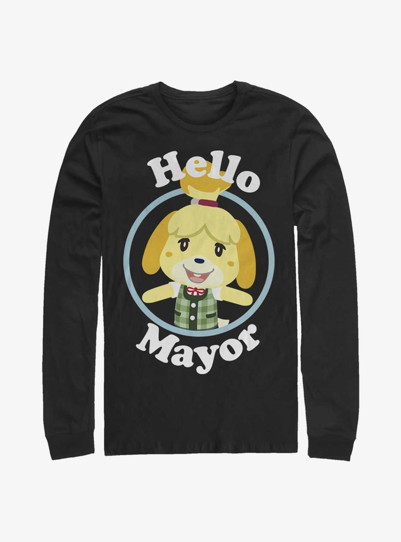 Animal Crossing Hello Mayor Long-Sleeve T-Shirt, , hi-res