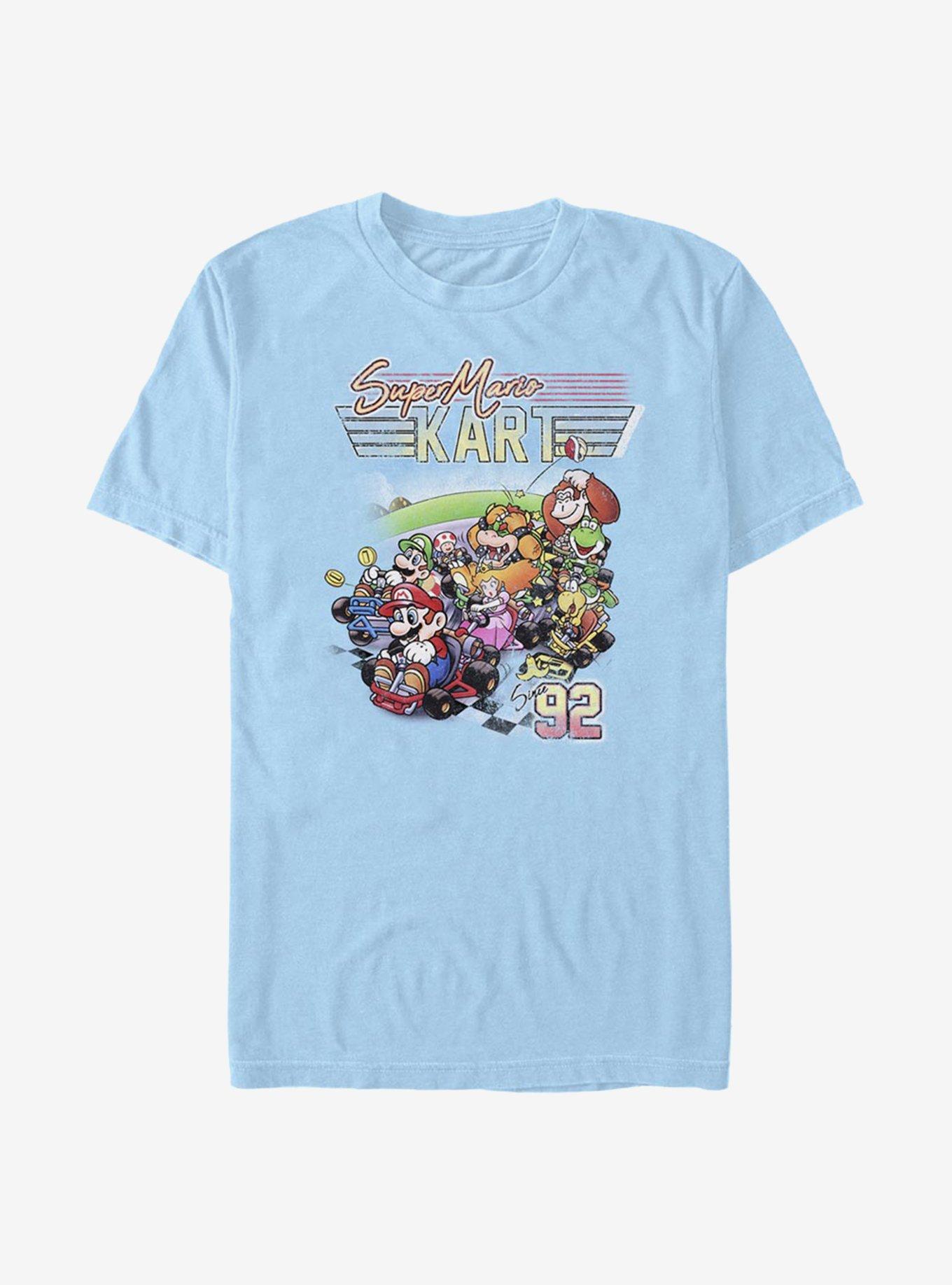 Super Mario Kart Nineties T-Shirt, LT BLUE, hi-res