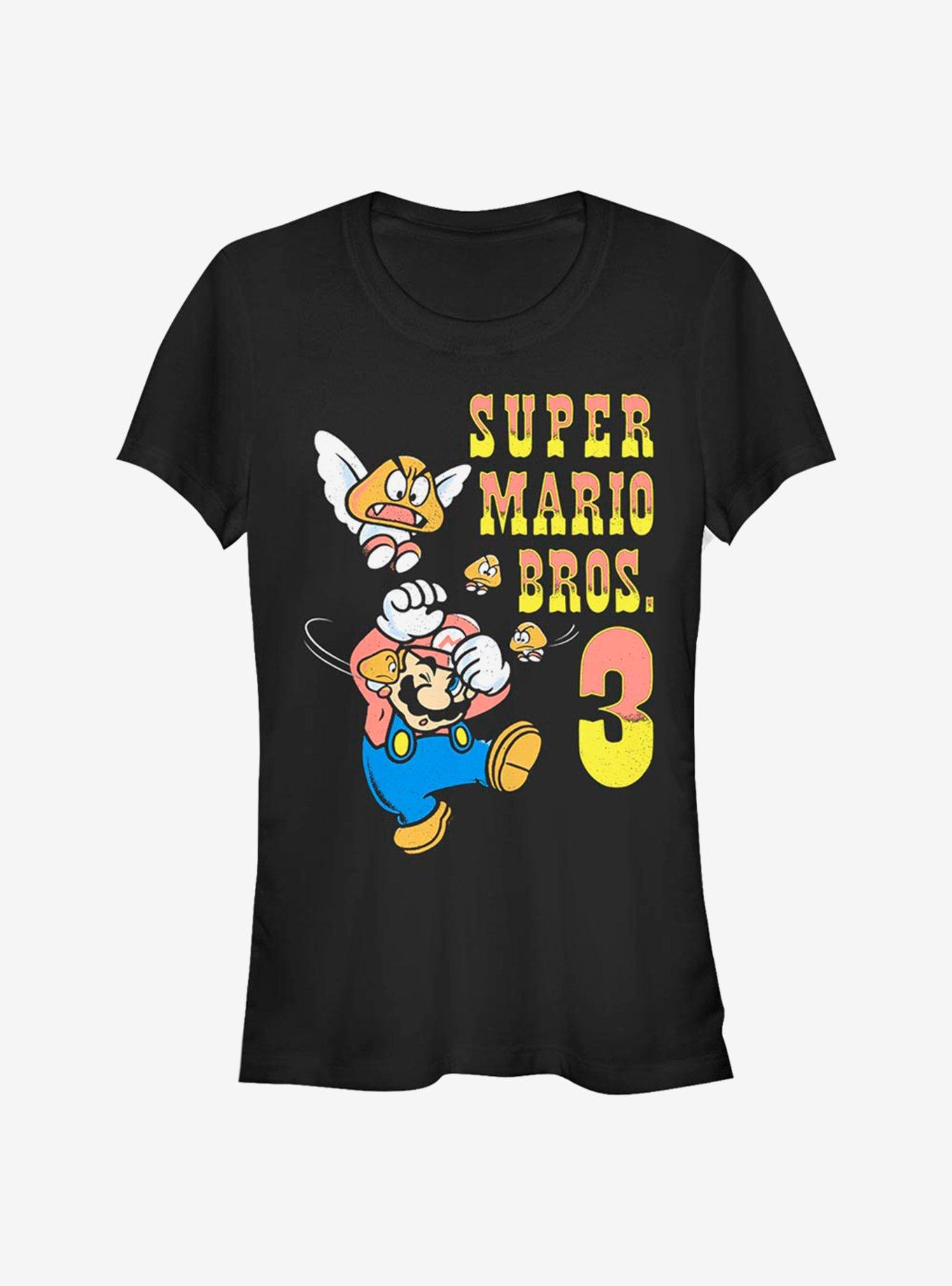 Super Mario Smashed Girls T-Shirt, BLACK, hi-res