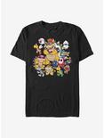 Super Mario Villain Stack T-Shirt, BLACK, hi-res
