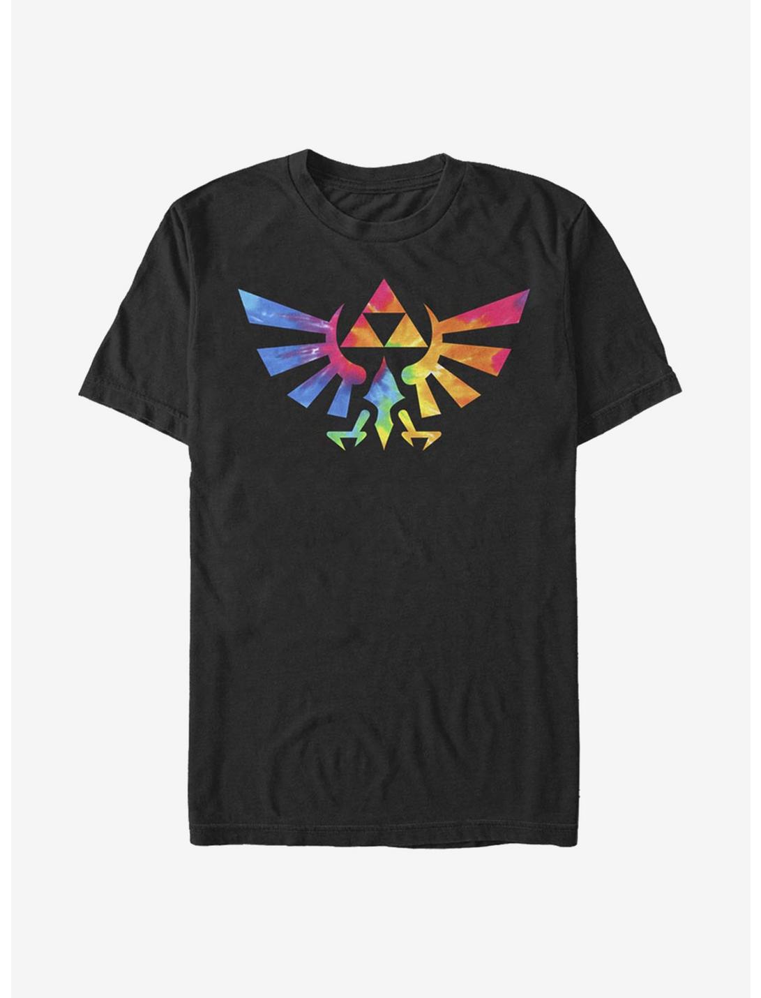 The Legend Of Zelda Groovy Crest T-Shirt, BLACK, hi-res