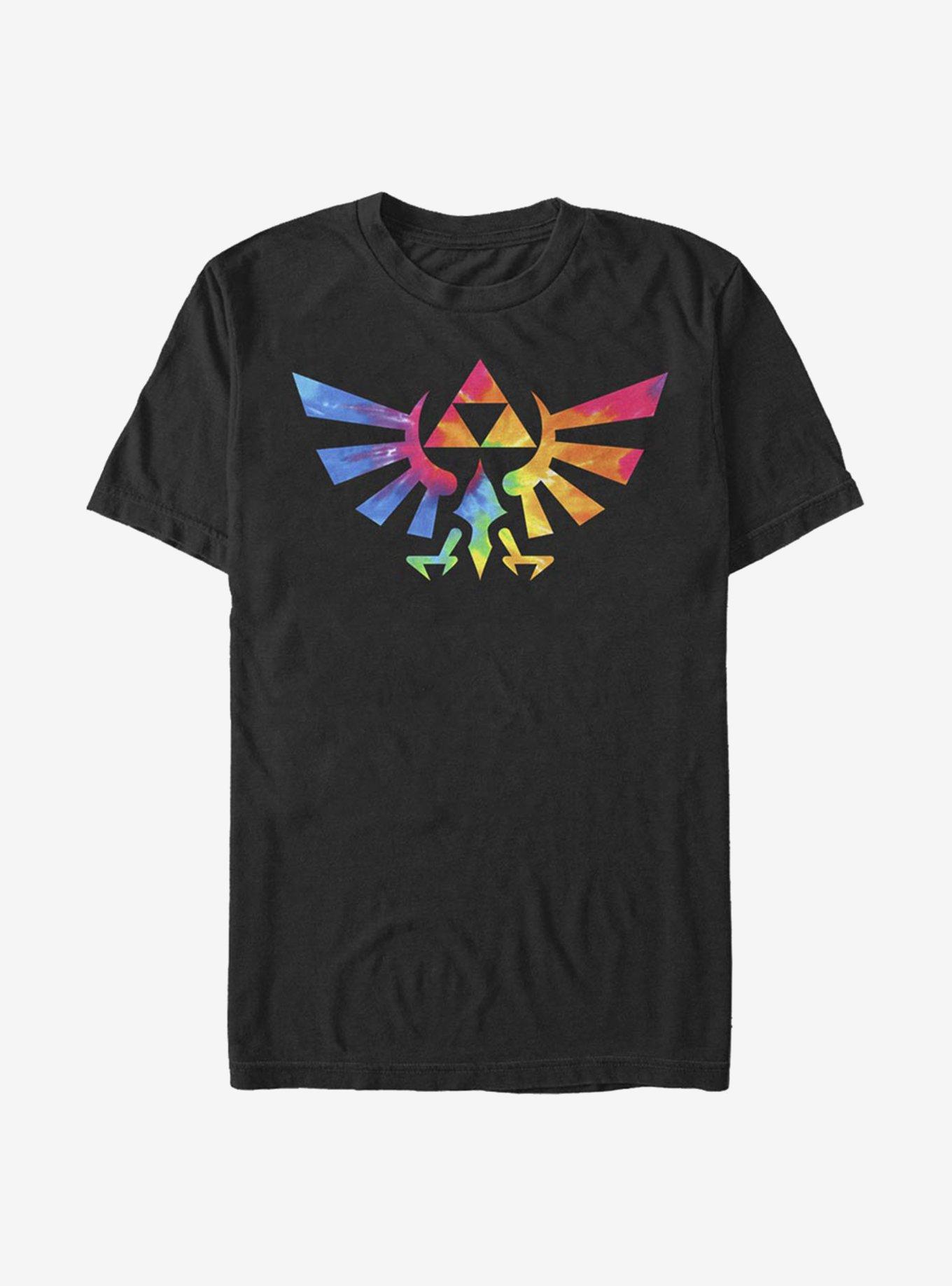 The Legend Of Zelda Groovy Crest T-Shirt, BLACK, hi-res