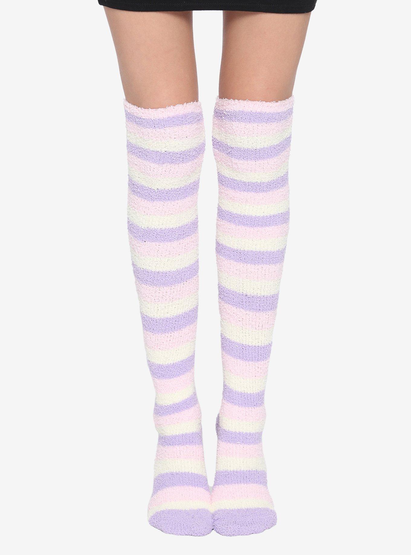 Pastel Stripe Over-The-Knee Socks | Hot Topic