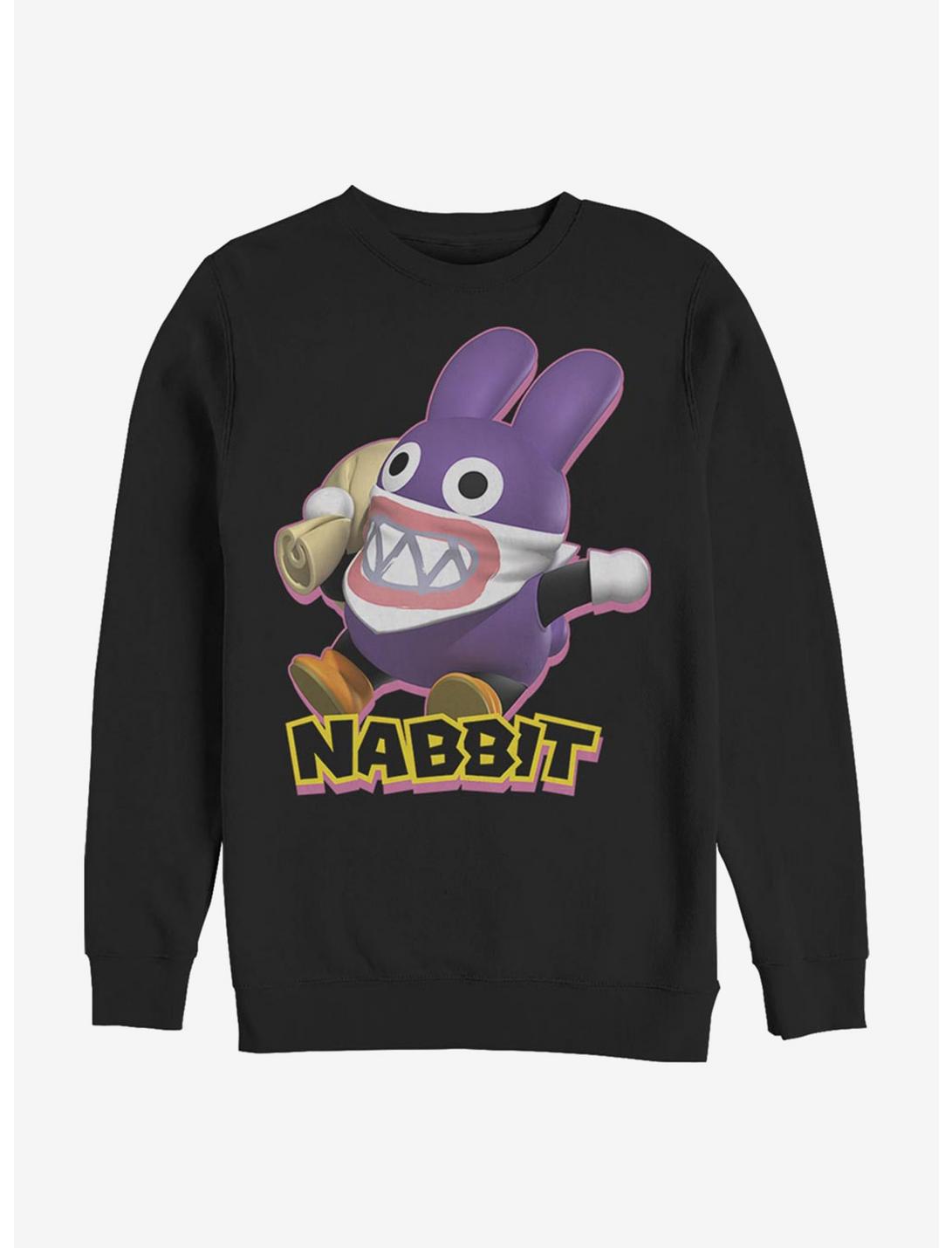 Super Mario Nabbit First Crew Sweatshirt, BLACK, hi-res