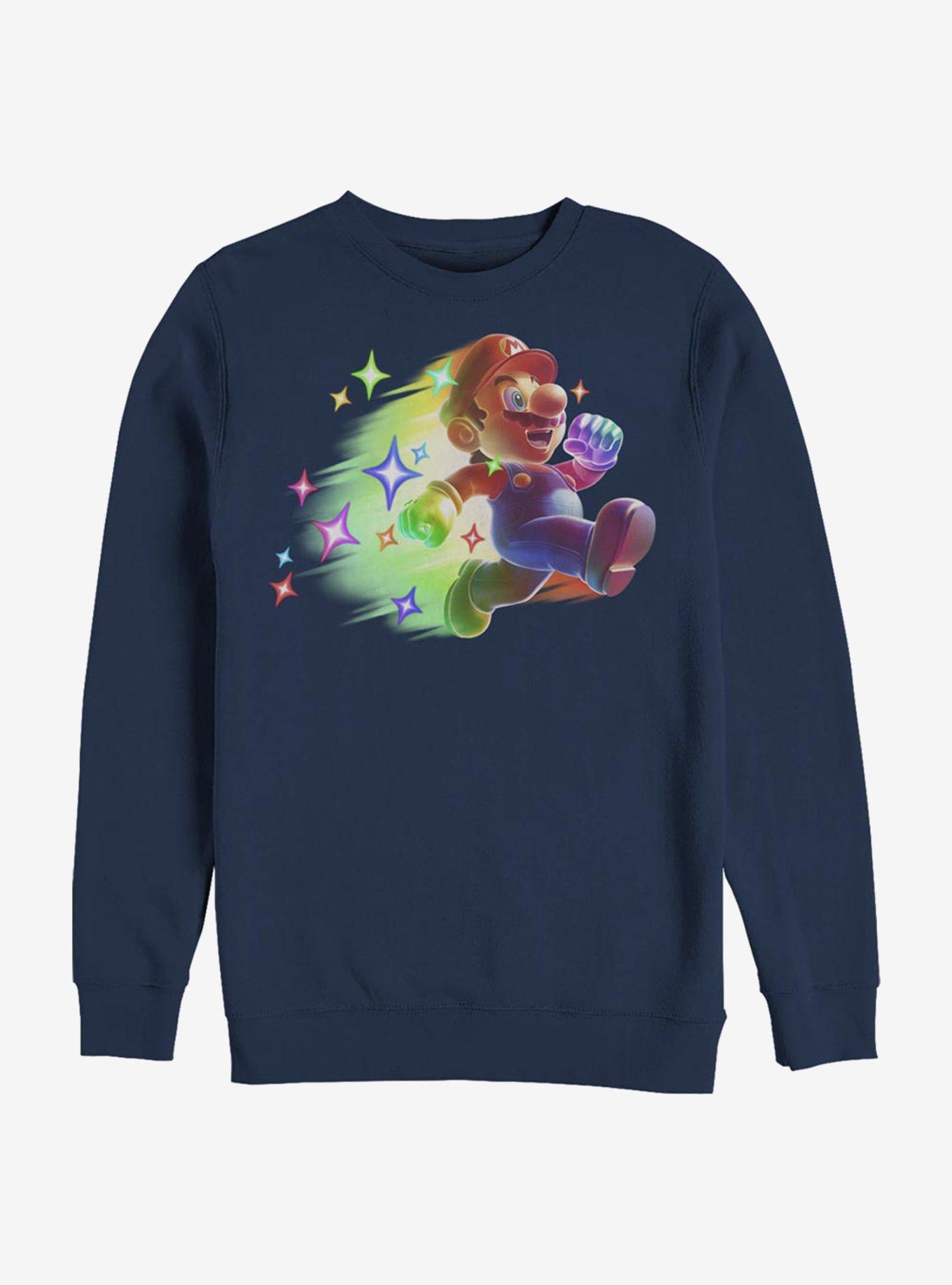 Super Mario Rainbow Deluxe Crew Sweatshirt