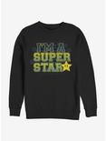 Super Mario Super Star Crew Sweatshirt, BLACK, hi-res