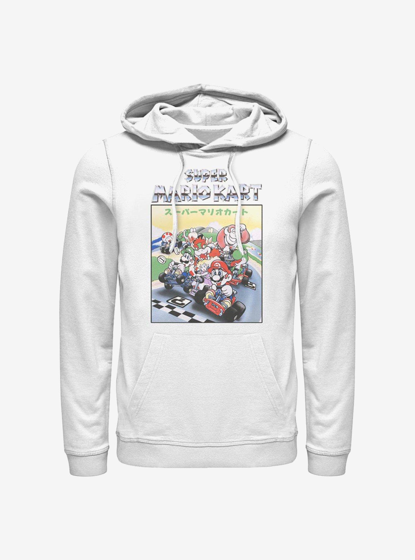 Super Mario Retro Racers Hoodie, WHITE, hi-res