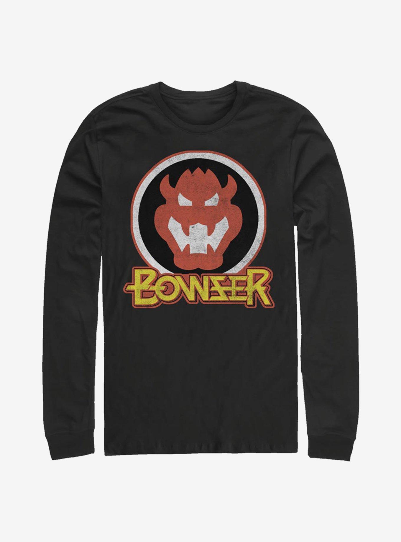 Super Mario Bowser Long-Sleeve T-Shirt, BLACK, hi-res