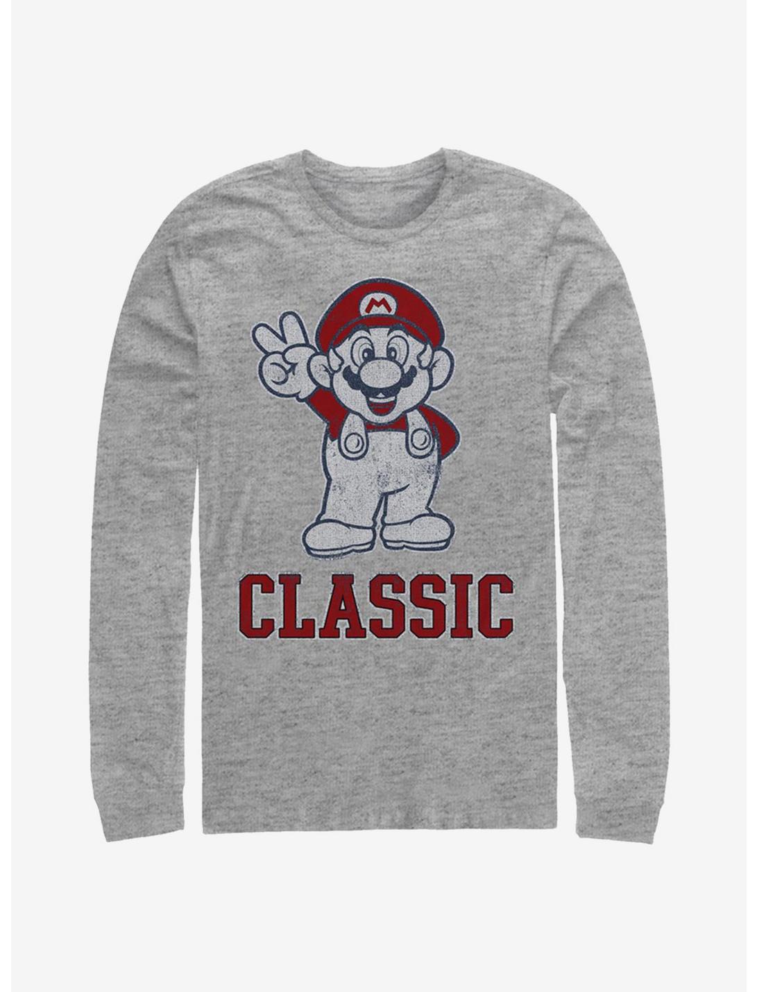 Super Mario Classic Bro Long-Sleeve T-Shirt, ATH HTR, hi-res