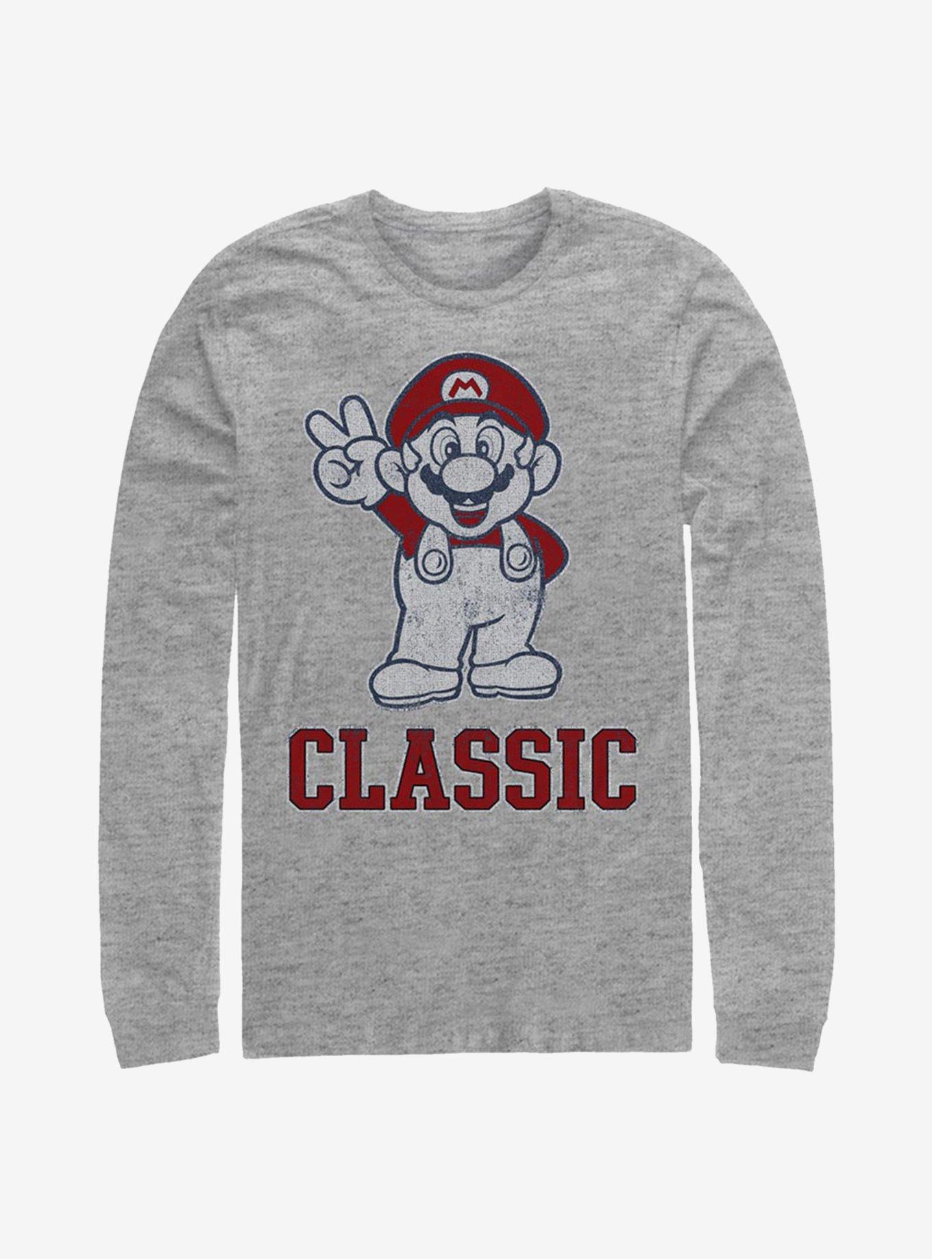 Super Mario Classic Bro Long-Sleeve T-Shirt, ATH HTR, hi-res