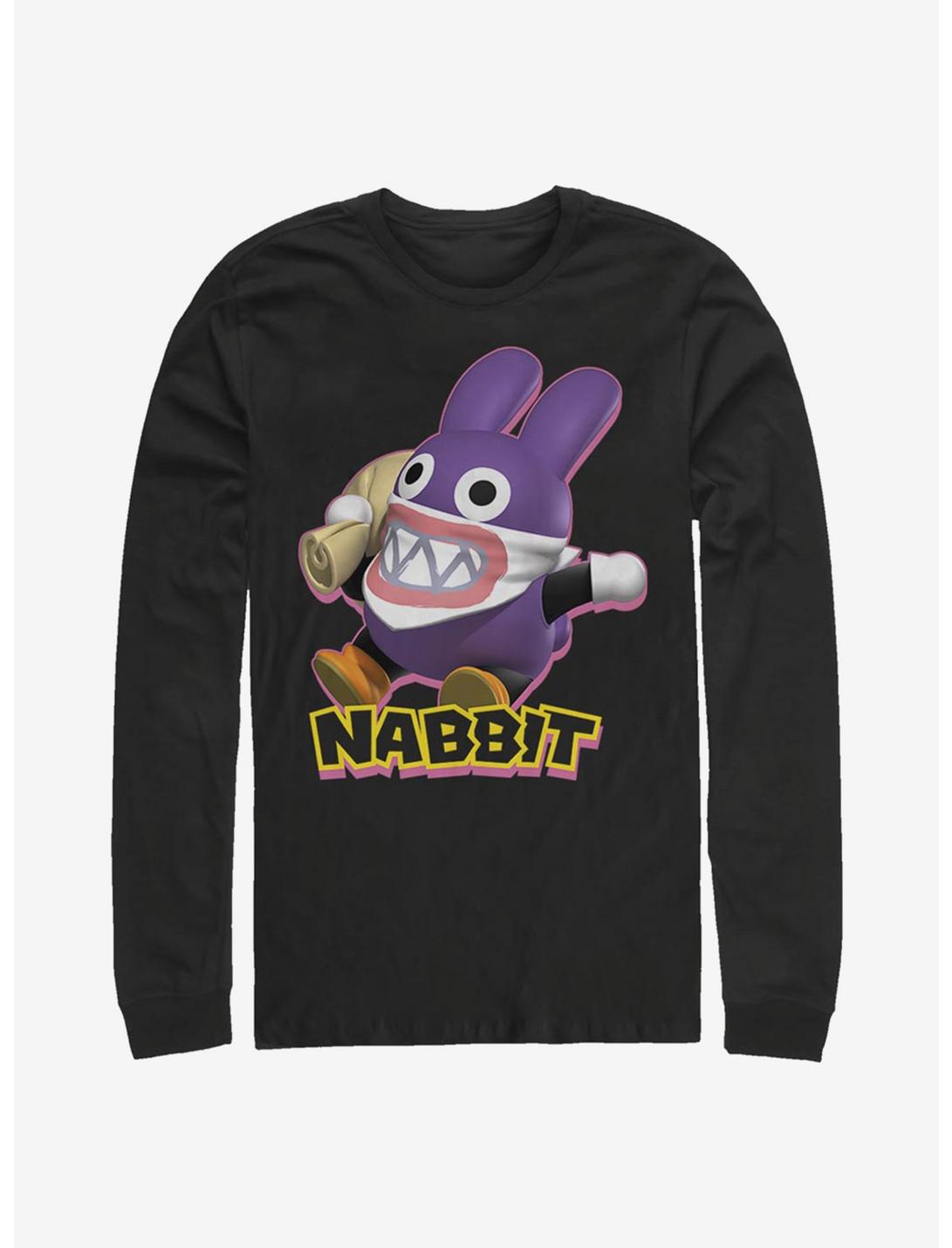 Super Mario Nabbit First Long-Sleeve T-Shirt, BLACK, hi-res