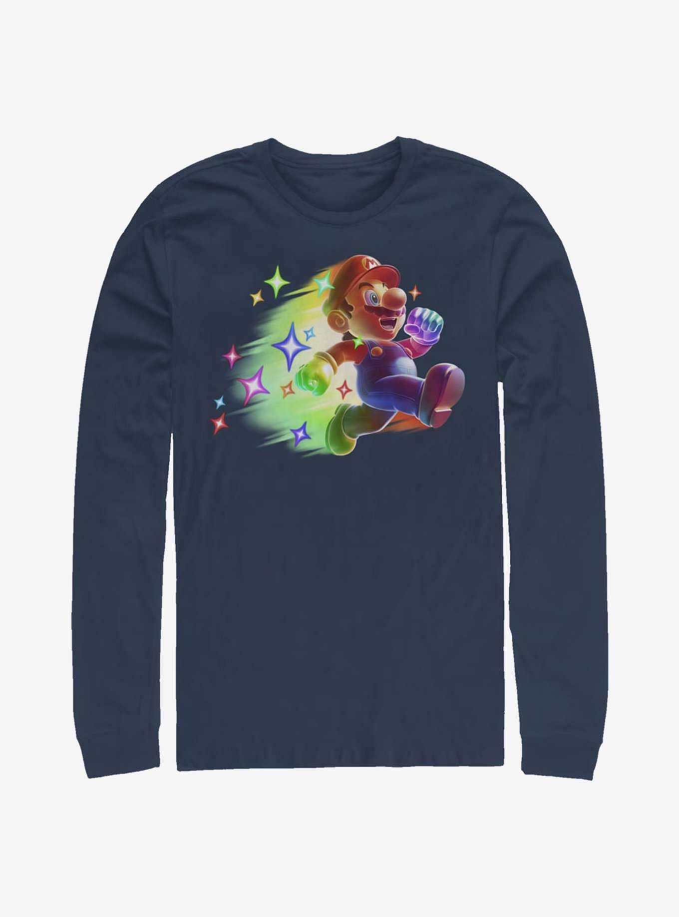 Super Mario Rainbow Deluxe Long-Sleeve T-Shirt, , hi-res