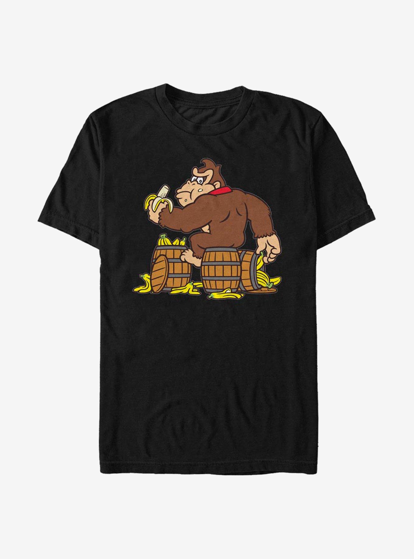 Super Mario Barrels Of Bananas T-Shirt, BLACK, hi-res