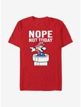 Super Mario Nope Not Today T-Shirt, RED, hi-res