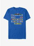 Super Mario Periodic Mario Table T-Shirt, ROYAL, hi-res