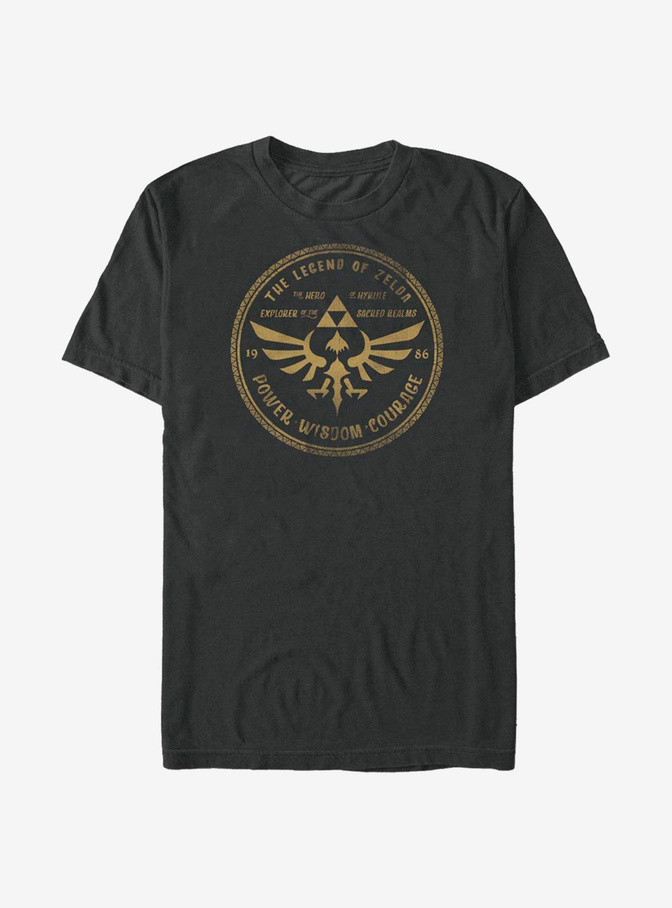 The Legend Of Zelda Legendary Courage T-Shirt, BLACK, hi-res